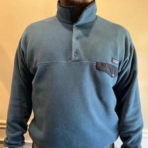 Men's Synchilla® Snap-T® Fleece Pullover Navy & Blue 2XL